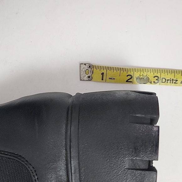 Soda Women's Midnight Black Chunky Heel Ankle Slip In Boots Eastic Sides, sz 9 - Picture 15 of 15